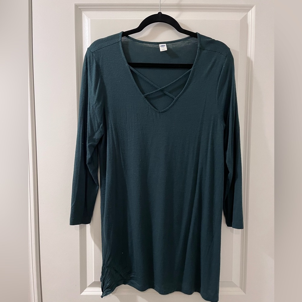 Old navy tunic . Deep green/teal size medium